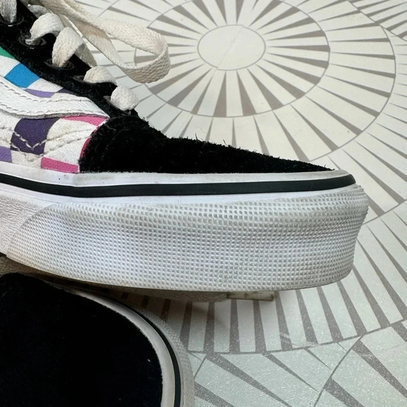 Vans Old Skool Rainbow Checkerboard Skate Shoe Men’s 4.5 Women’s 6 - Picture 2 of 10